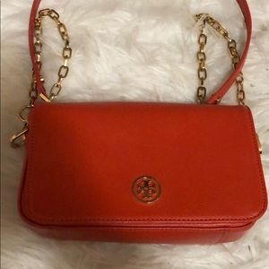 Tory Burch Robinson mini chain saffiano bag